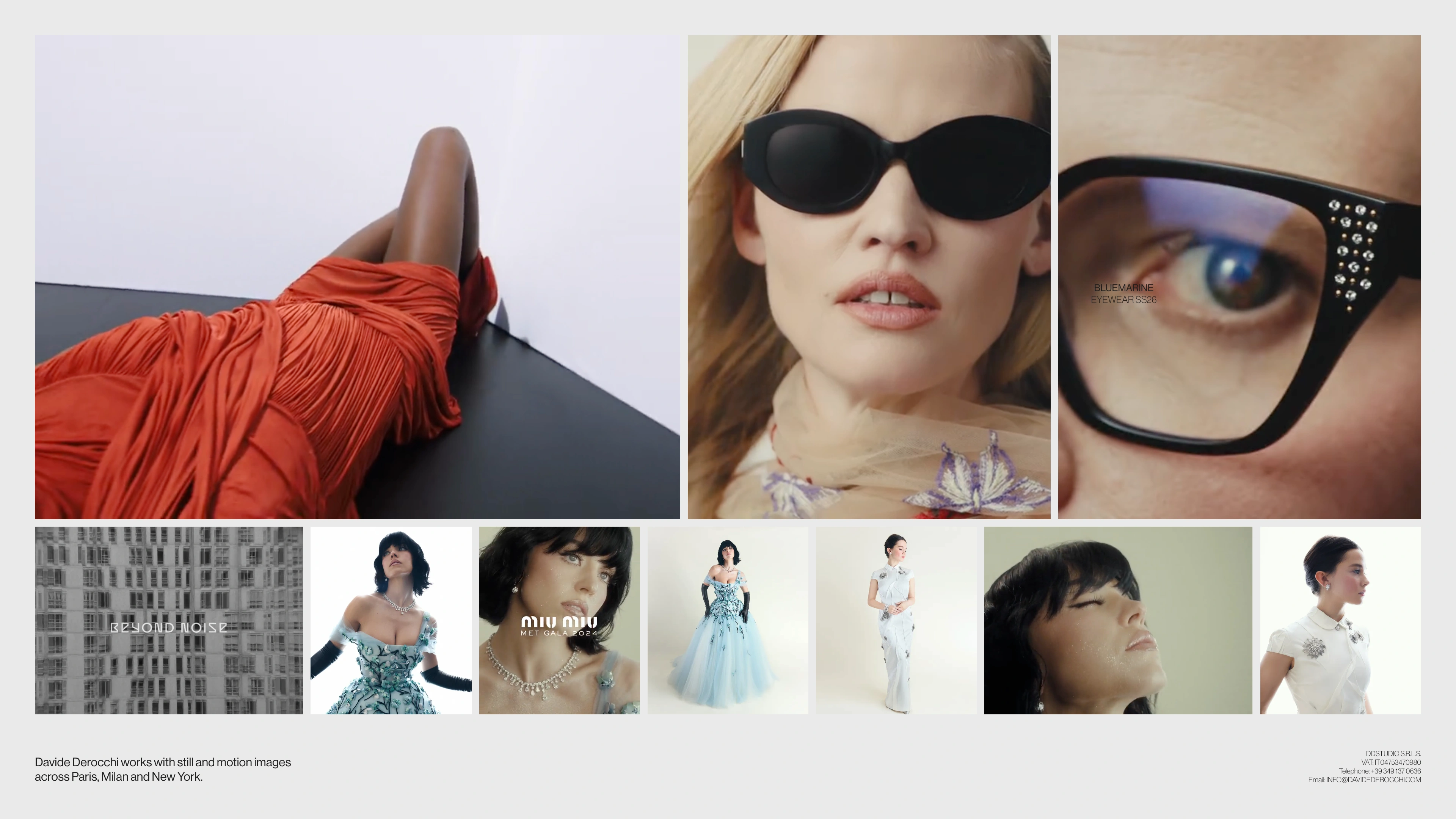 Davide Derocchi — website overview