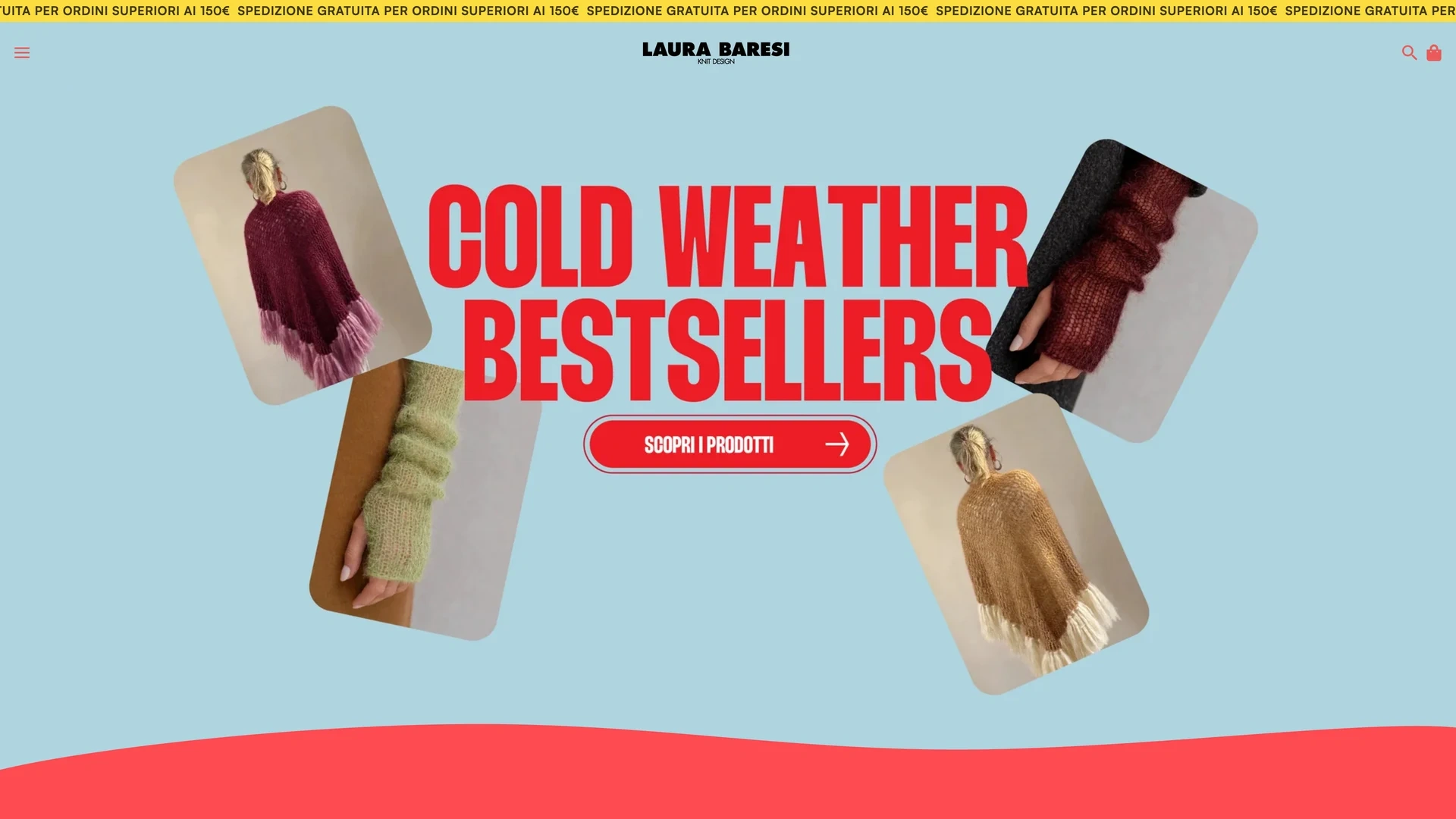 Laura Baresi — website overview