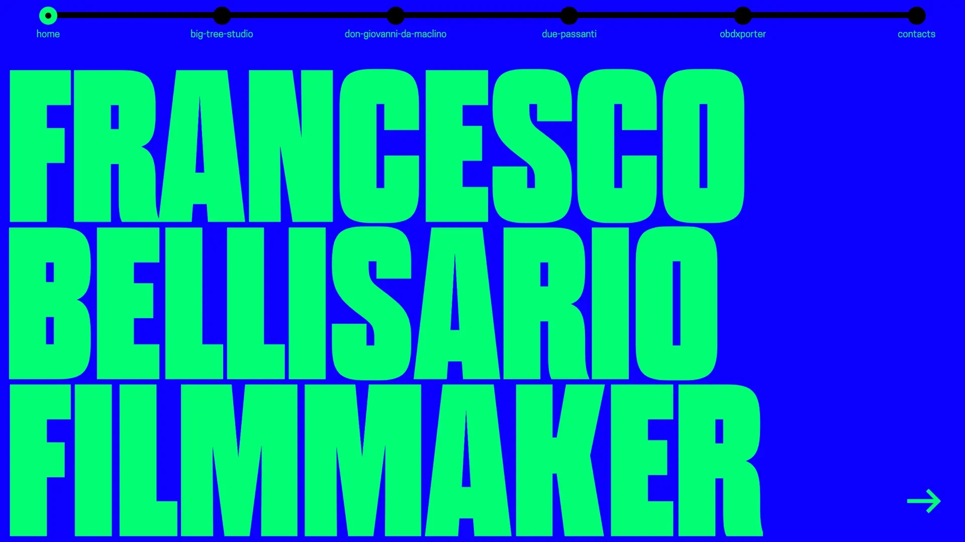 Francesco Bellisario — website overview