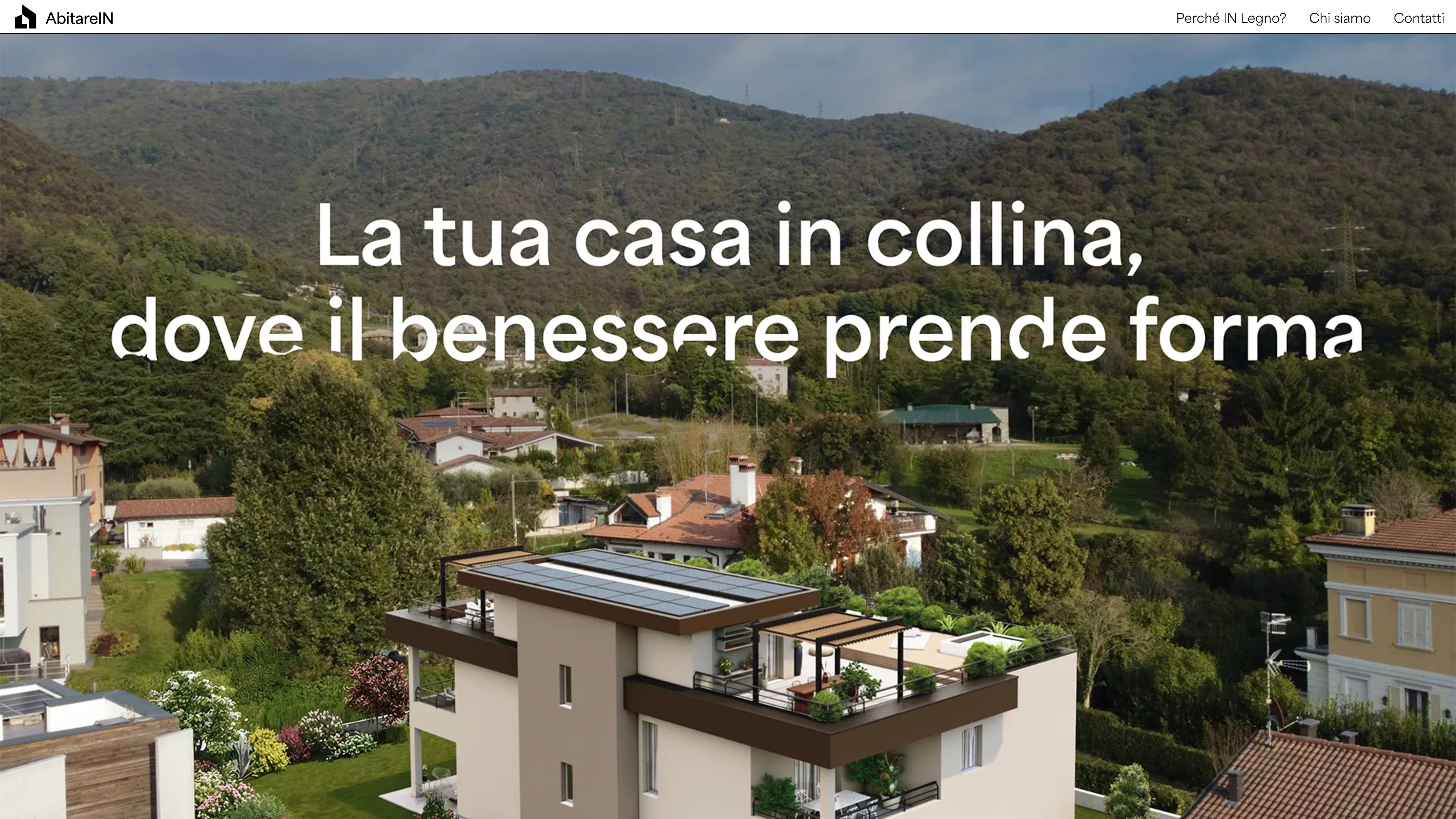 Abitare in Legno — website overview
