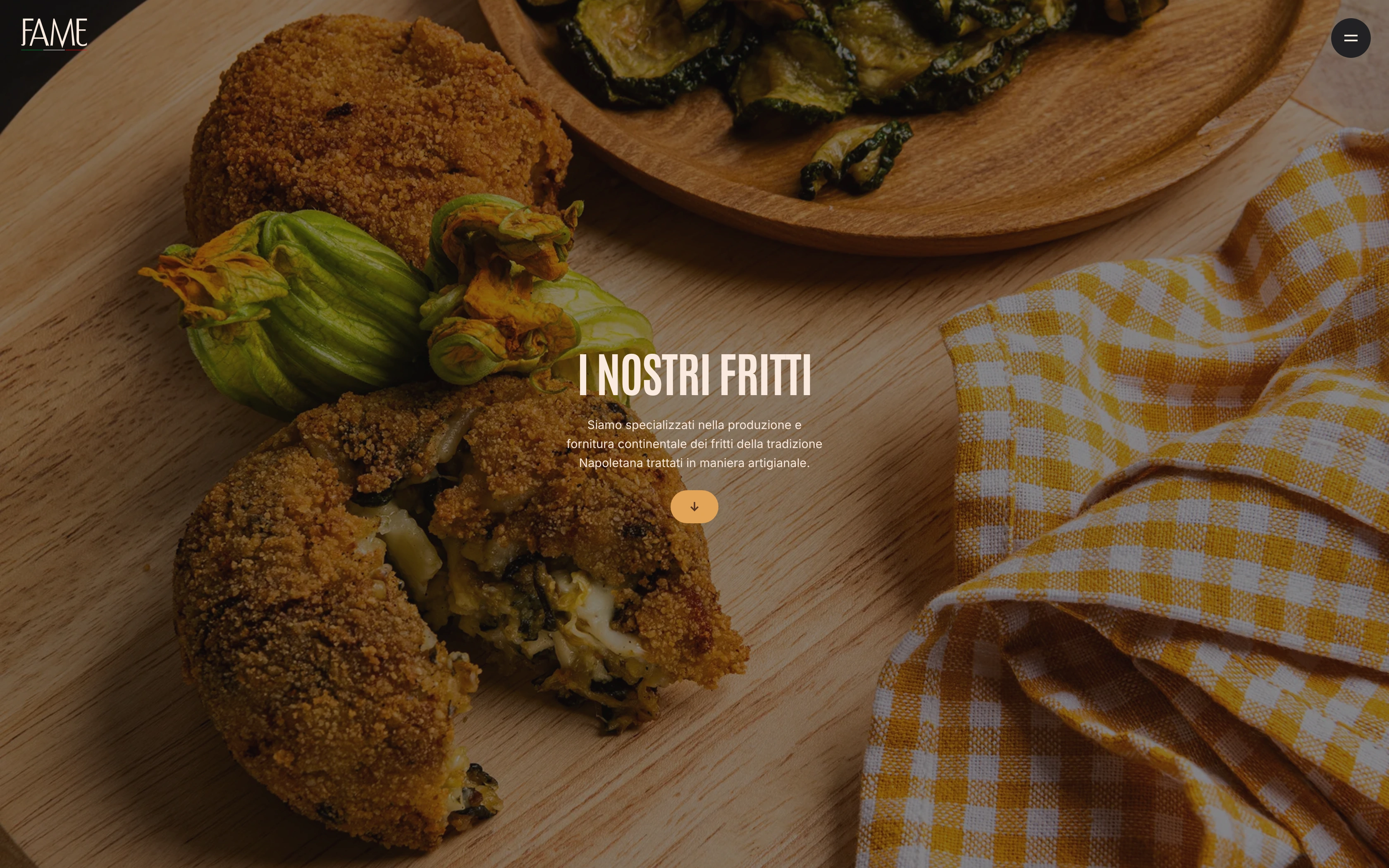 Fame — La Frittura di Napoli desktop — I nostri fritti section over the plated fry-up