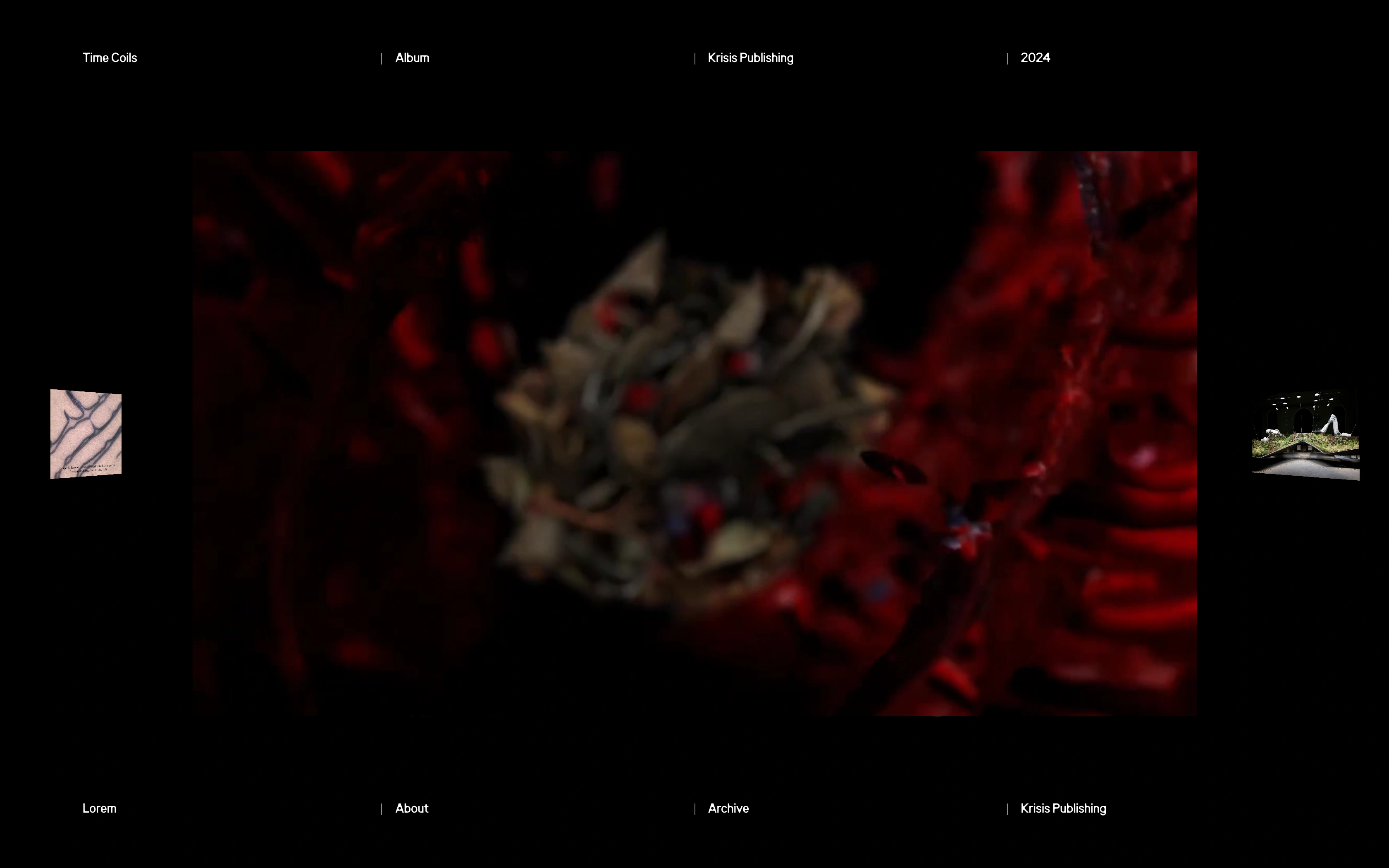 Lorem desktop — album stage further into the scroll sequence
