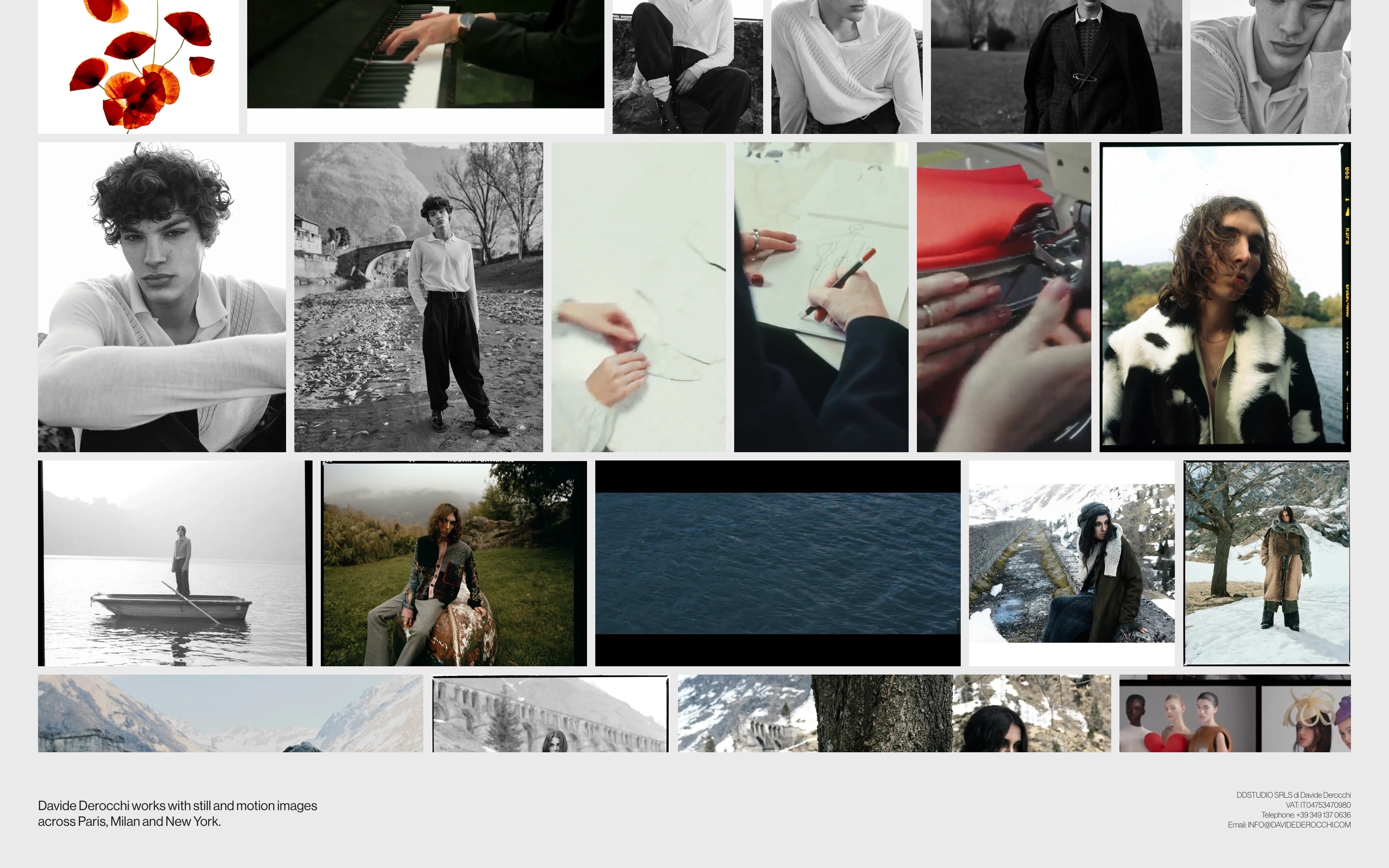 Davide Derocchi desktop — art plates, sketch stills and campaign frames