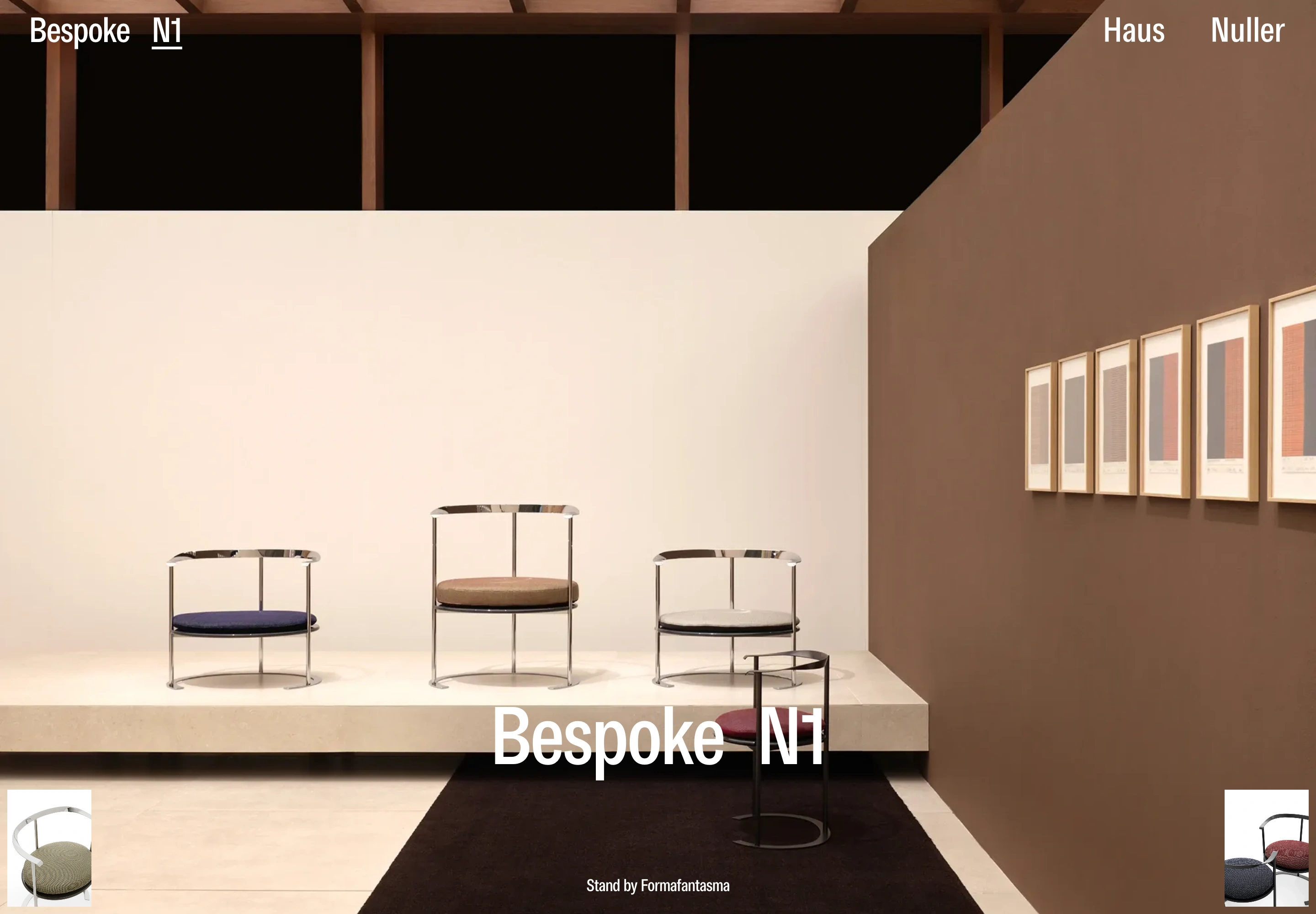 Haus Nuller desktop — N1 bespoke project gallery