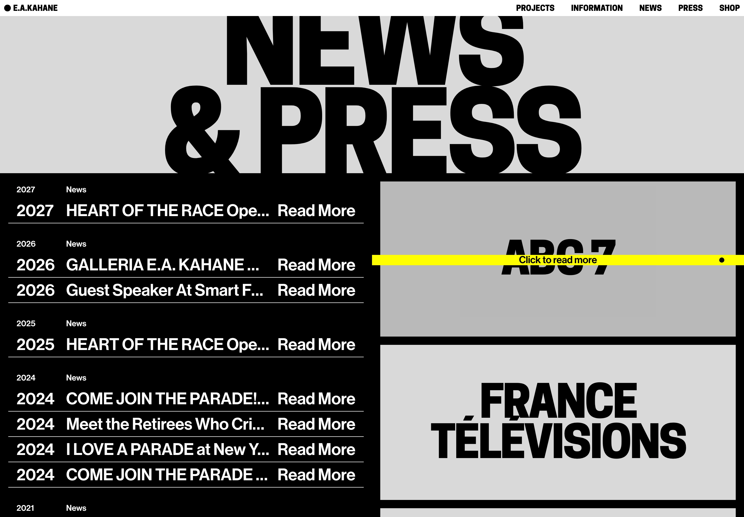 E.A. Kahane desktop — News and press index