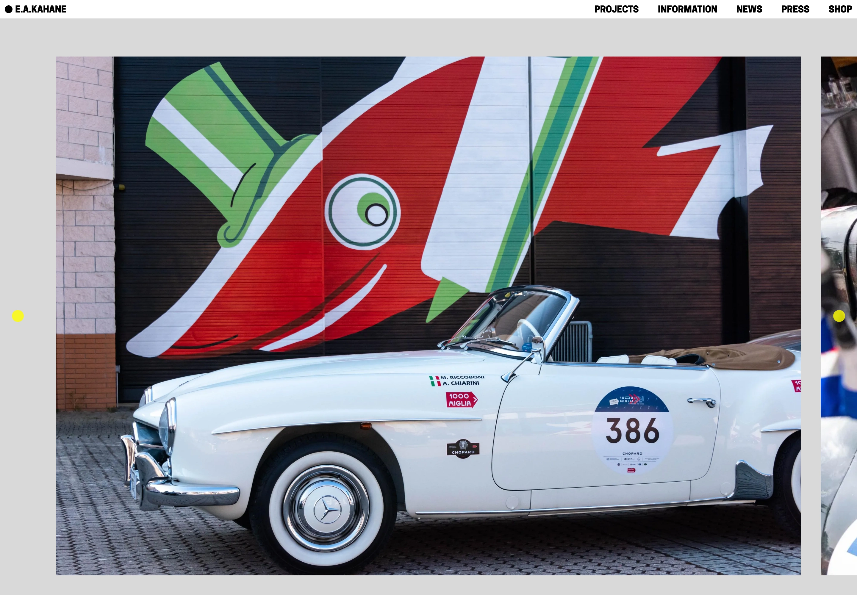 E.A. Kahane desktop — Front Row Seat photography project