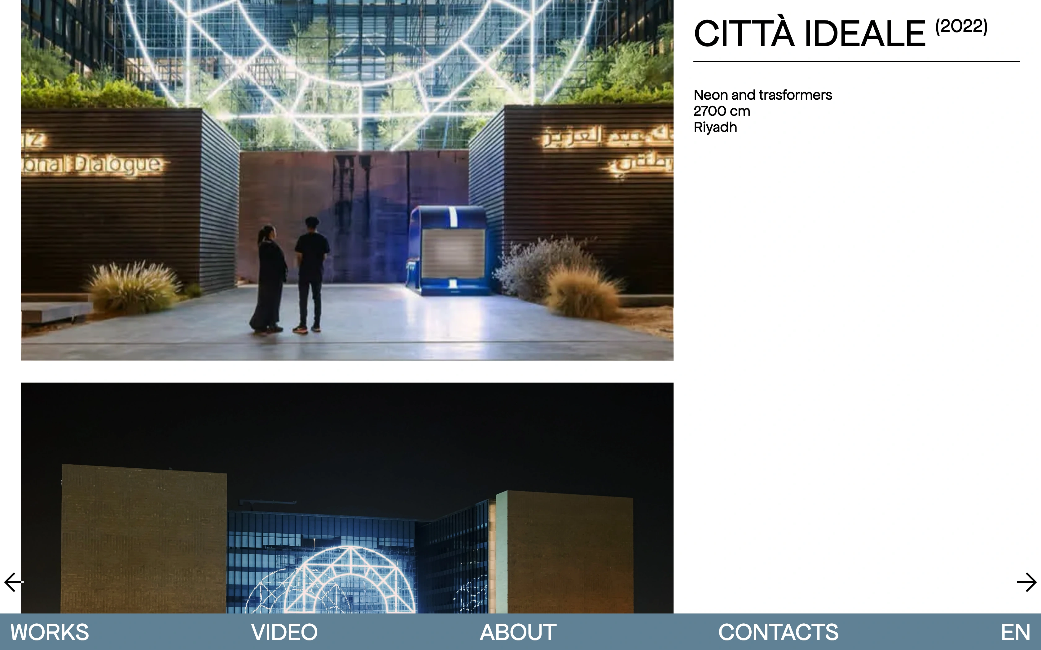 Massimo Uberti desktop — Città Ideale night plates in the work detail