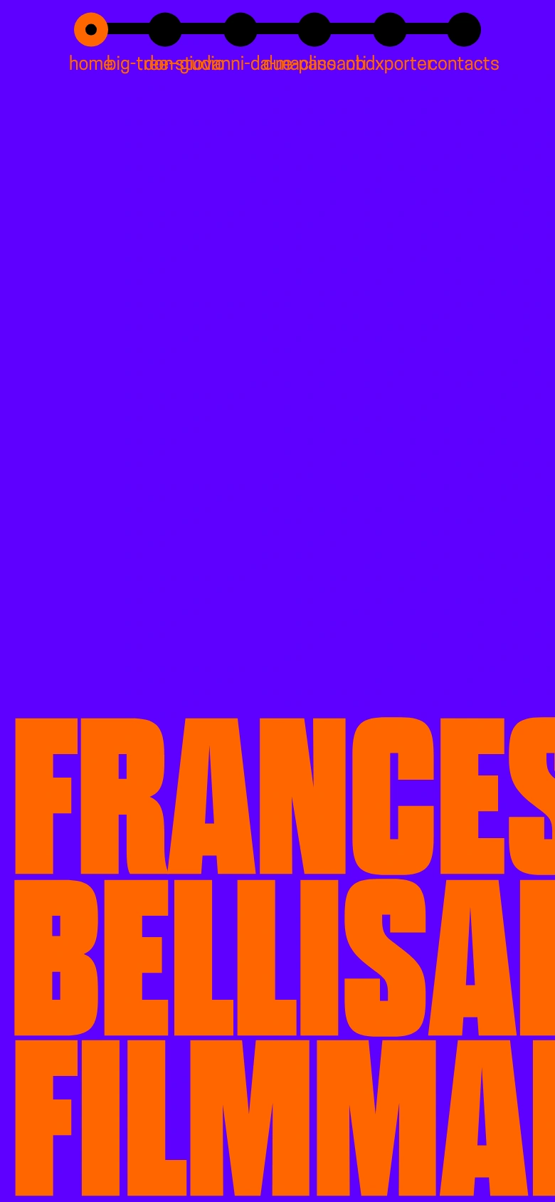 Francesco Bellisario mobile — poster hero