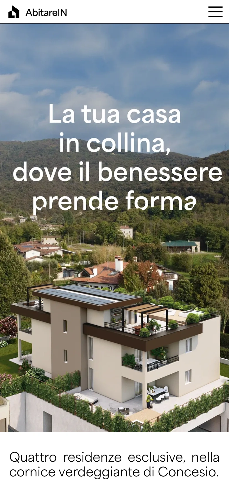 Abitare in Legno mobile — project intro
