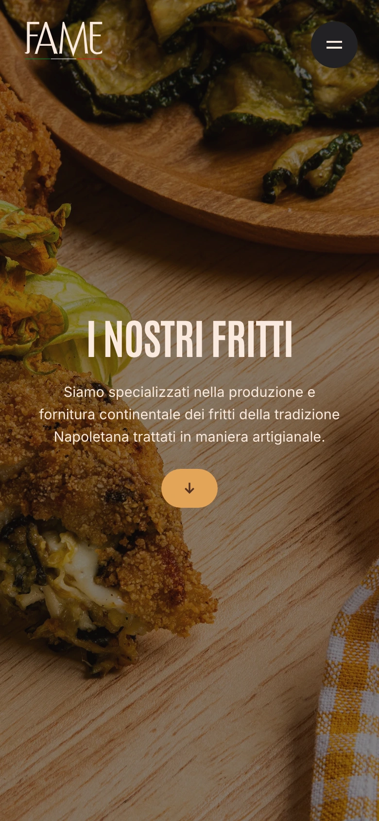Fame — La Frittura di Napoli mobile — I nostri fritti section