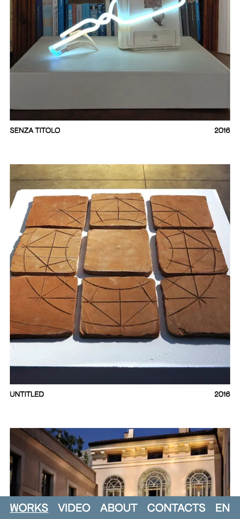 Massimo Uberti mobile — Senza Titolo and Love Space works