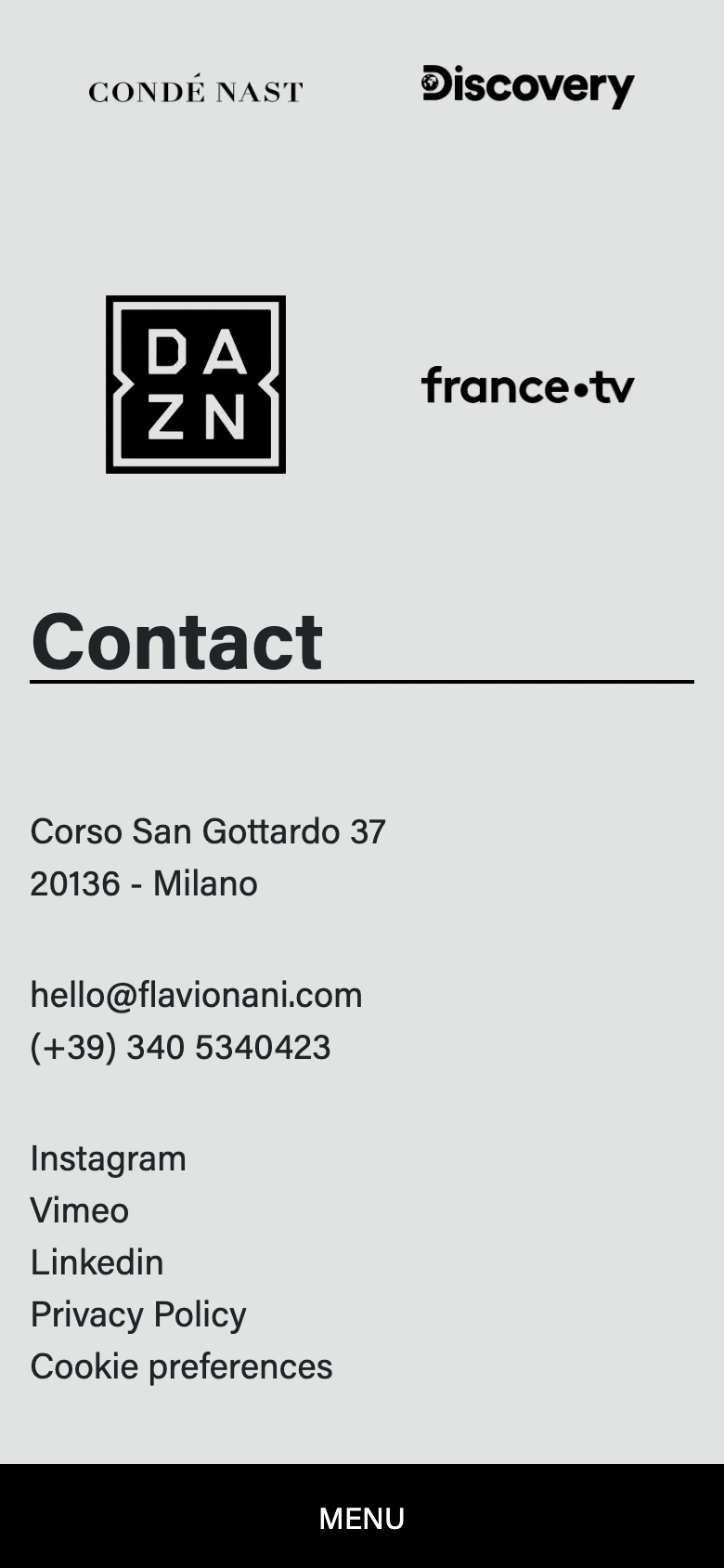 Flavio Nani mobile — contact details