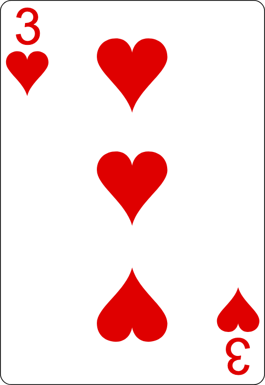 3 di cuori